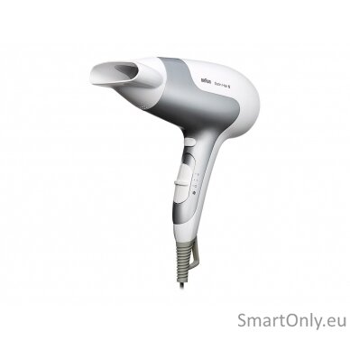 Braun Hair Dryer Satin Hair 5 HD 580 2500 W, Number of temperature settings 3, Ionic function, White/ silver 5