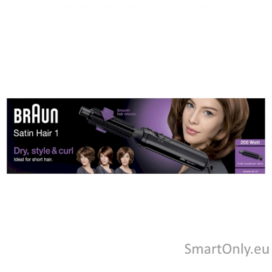 Braun Hair Styler AS110 Satin Hair 1 200 W, Black 2