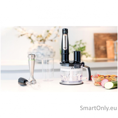 Braun Hand Blender MQ7075	 Hand Blender 1000 W Number of speeds 1 Turbo mode Chopper Black 1