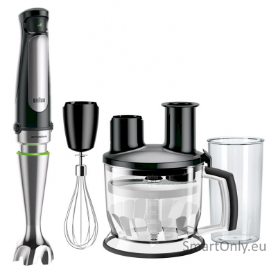 Braun Hand Blender MQ7075	 Hand Blender 1000 W Number of speeds 1 Turbo mode Chopper Black