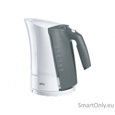 Braun Kettle WK500 MultiQuick 5 Standard 3000 W 1.7 L Plastic 360° rotational base White/Grey