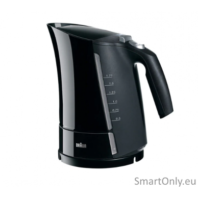 Braun Kettle WK500BK Multiquick 5 Standard 3000 W 1.7 L Plastic 360° rotational base Black