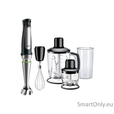 Braun | MultiQuick 7 Hand Blender | MQ 7045X | Hand Blender | 1000 W | Number of speeds 6 | Chopper | Black/Stainless steel 3