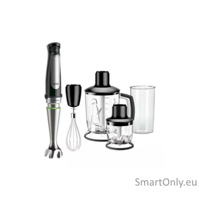 Braun | MultiQuick 7 Hand Blender | MQ 7045X | Hand Blender | 1000 W | Number of speeds 6 | Chopper | Black/Stainless steel