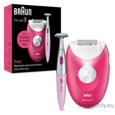 Braun SE3-202 Silk épil 3 Epilator , Pink/White