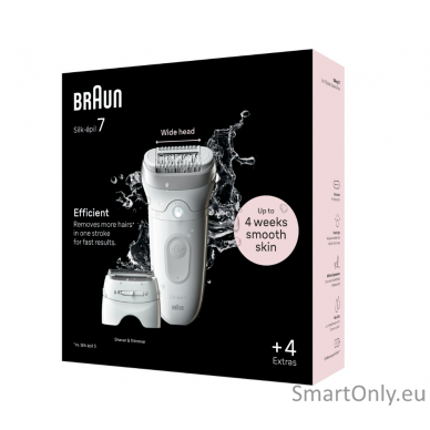 Braun SE7-041 Silk épil 7 Epilator, White/Silver 2