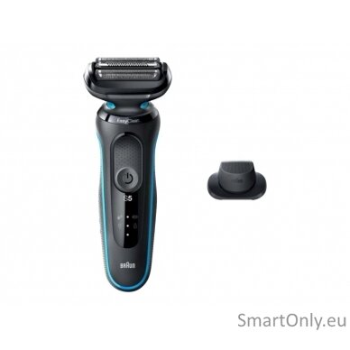 Braun Shaver 51-M1200s	 Operating time (max) 50 min, Wet & Dry, Black/Mint 3