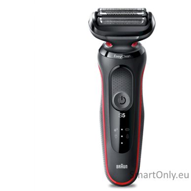 Braun Shaver 51-R1000s	 Operating time (max) 50 min, Wet & Dry, Black/Red 1