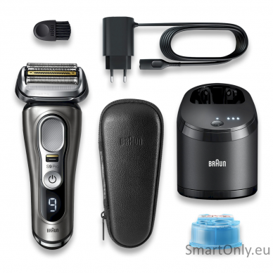 Braun Shaver 9465CC Operating time (max) 60 min, Wet & Dry, Graphite 1