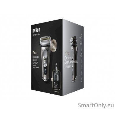 Braun Shaver 9465CC Operating time (max) 60 min, Wet & Dry, Graphite 6