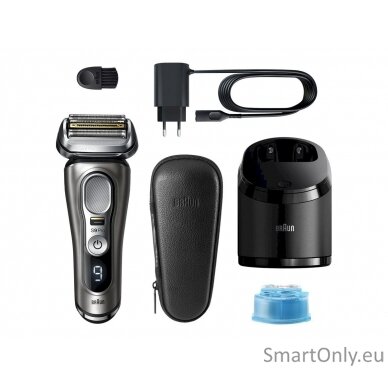 Braun Shaver 9465CC Operating time (max) 60 min, Wet & Dry, Graphite 7