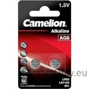 Camelion  AG8/LR1120/391/191 Alkalino baterija, moneta,  2 vnt.