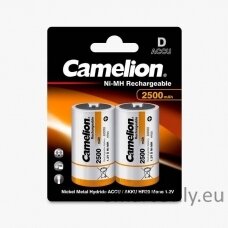 Camelion HR20 D 2500mAh įkraunamos baterijos, 2 vnt.