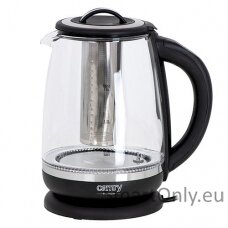 Camry Kettle CR 1290 Standard 2200 W 2 L Plastic/glass 360° rotational base Black/Transparent