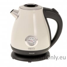 Camry Kettle with a thermometer CR 1344 Electric 2200 W 1.7 L Stainless steel 360° rotational base Cream