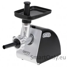 Camry Meat mincer CR 4812 Silver/Black 1600 W Number of speeds 2 Throughput (kg/min) 2 Gullet; 3 strainers; Kebble tip; Pusher; Tray