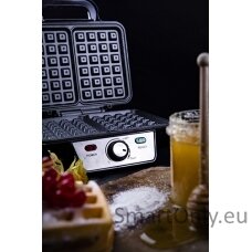 Camry Waffle Maker CR 3046 1600 W Number of pastry 2 Belgium Black/Stainless Steel