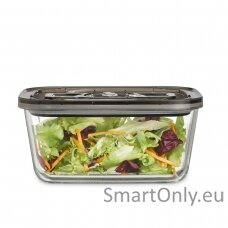 Caso Glass Vacuum Container with Plastic Lid VacuBoxx Eco L Transparent