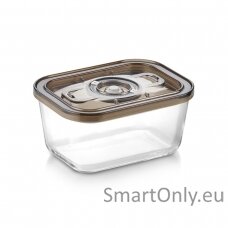 Caso Glass Vacuum Container with Plastic Lid | VacuBoxx Eco M | Transparent