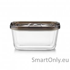 Caso Glass Vacuum Container with Plastic Lid | VacuBoxx Eco M | Transparent