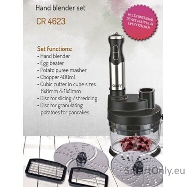 Camry Blender CR 4623 Hand Blender 1600 W Number of speeds Variable Turbo mode Chopper Ice crushing Black 6