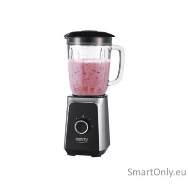 Camry Blender CR 4077 Tabletop 500 W Jar material Glass Jar capacity 1.5 L Ice crushing Black/Stainless steel 9