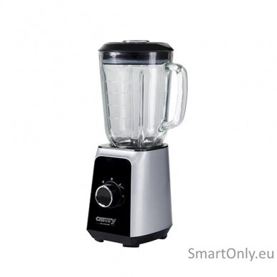 Camry Blender CR 4077 Tabletop 500 W Jar material Glass Jar capacity 1.5 L Ice crushing Black/Stainless steel