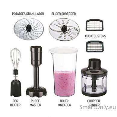 Camry Blender CR 4623 Hand Blender 1600 W Number of speeds Variable Turbo mode Chopper Ice crushing Black 4