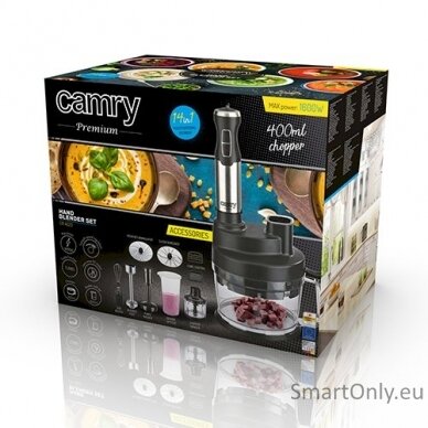 Camry Blender CR 4623 Hand Blender 1600 W Number of speeds Variable Turbo mode Chopper Ice crushing Black 7