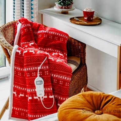 Camry | Electric Heating Throw-Blanket with Timer | CR 7441 | Number of heating levels 10 | Number of persons 1 | Remote control | 120 W | Red/White 6