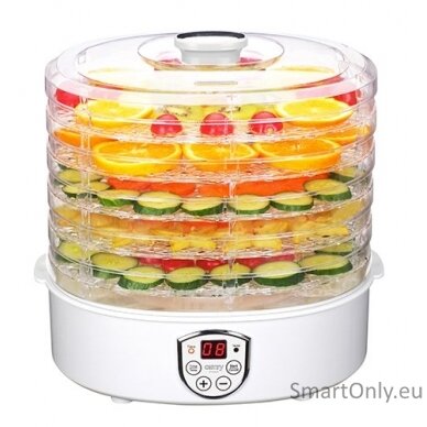 Camry Food Dehydrator CR 6659	 Power 240 W Number of trays 5 Temperature control Integrated timer White