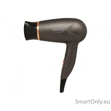 Camry Hair Dryer CR 2261 1400 W, Number of temperature settings 2, Metallic Grey/Gold 7