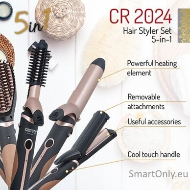 Camry Hair Styler CR 2024 1200 W, Black/Rose gold 4