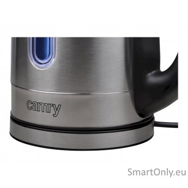 Camry Kettle CR 1253 With electronic control 2200 W 1.7 L Stainless steel 360° rotational base Stainless steel 10