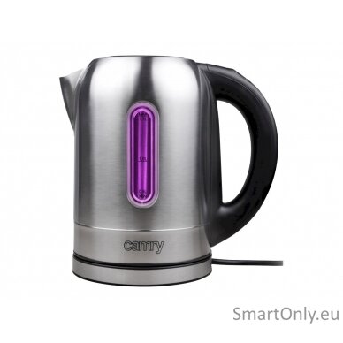 Camry Kettle CR 1253 With electronic control 2200 W 1.7 L Stainless steel 360° rotational base Stainless steel 5