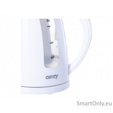 Camry | Kettle | CR 1255 | Standard | 2200 W | 1.7 L | Plastic | 360° rotational base | White 4