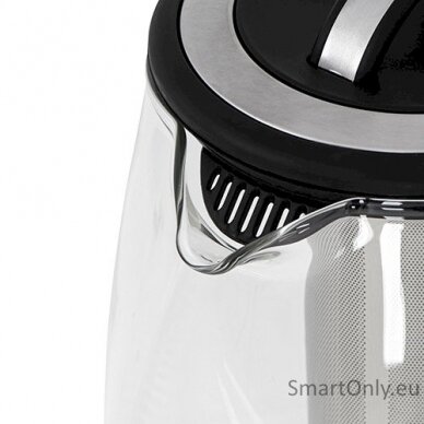 Camry Kettle CR 1290 Standard 2200 W 2 L Plastic/glass 360° rotational base Black/Transparent 4