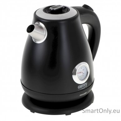 Camry Kettle with a thermometer CR 1344 Electric 2200 W 1.7 L Stainless steel 360° rotational base Black 1