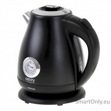 Camry Kettle with a thermometer CR 1344 Electric 2200 W 1.7 L Stainless steel 360° rotational base Black 2