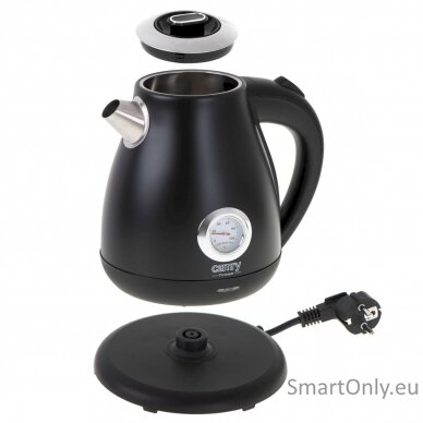 Camry Kettle with a thermometer CR 1344 Electric 2200 W 1.7 L Stainless steel 360° rotational base Black 5