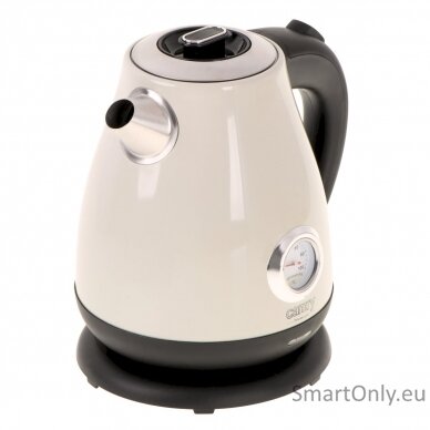 Camry Kettle with a thermometer CR 1344 Electric 2200 W 1.7 L Stainless steel 360° rotational base Cream 1