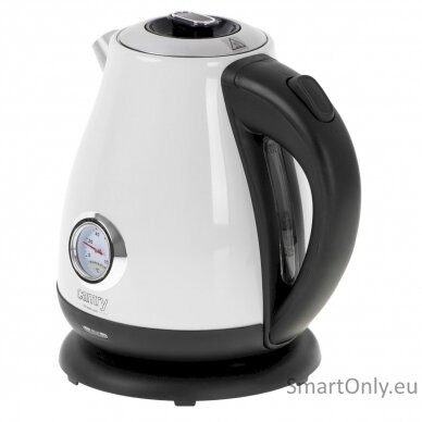 Camry Kettle with a thermometer CR 1344 Electric 2200 W 1.7 L Stainless steel 360° rotational base White 2