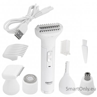 Camry Multi Function Trimmer Set, 5in1 CR 2935 Cordless, Number of length steps 1, White 6