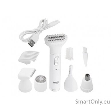 Camry Multi Function Trimmer Set, 5in1 CR 2935 Cordless, Number of length steps 1, White 8