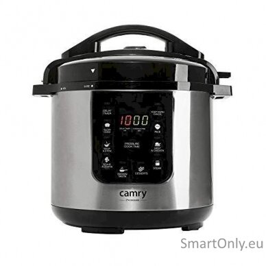 Camry Pressure cooker CR 6409 1500 W Alluminium pot 6 L Number of programs 8 Stainless steel/Black