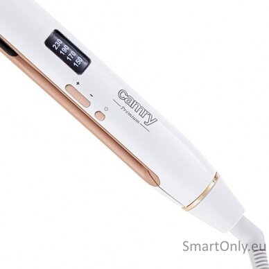 Camry Professional Hair Straightener CR 2322 Warranty 24 month(s) Ceramic heating system Temperature (min) 150 °C Temperature (max) 230 °C 50 W White 4