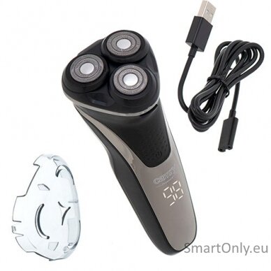 Camry Shaver CR 2927 Operating time (max) 90 min, Number of shaver heads/blades 3, Chrome, Cordless 4