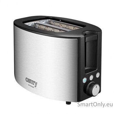 Camry Toaster CR 3215 Power 1000 W Number of slots 2 Housing material Stainless steel Black/Stainless steel 1