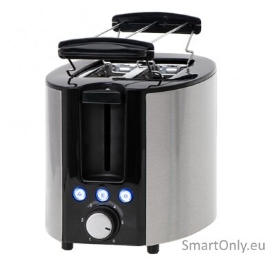 Camry Toaster CR 3215 Power 1000 W Number of slots 2 Housing material Stainless steel Black/Stainless steel 3