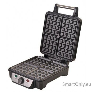 Camry Waffle maker CR 3025 1150 W Number of pastry 4 Belgium Black/Stainless steel 1